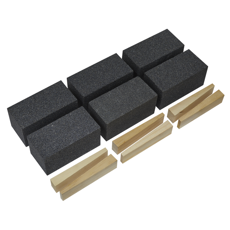 Worksafe Floor Grinding Block FGB12 50x50x100mm 12Grit Pack of 6