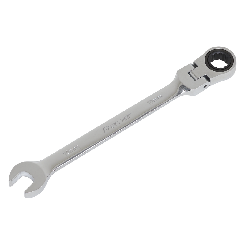 Sealey Premier Flexi-Head Ratchet Combination Spanner 8mm