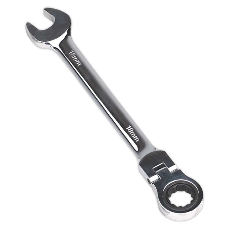 Sealey Premier Flexi-Head Ratchet Combination Spanner 8mm