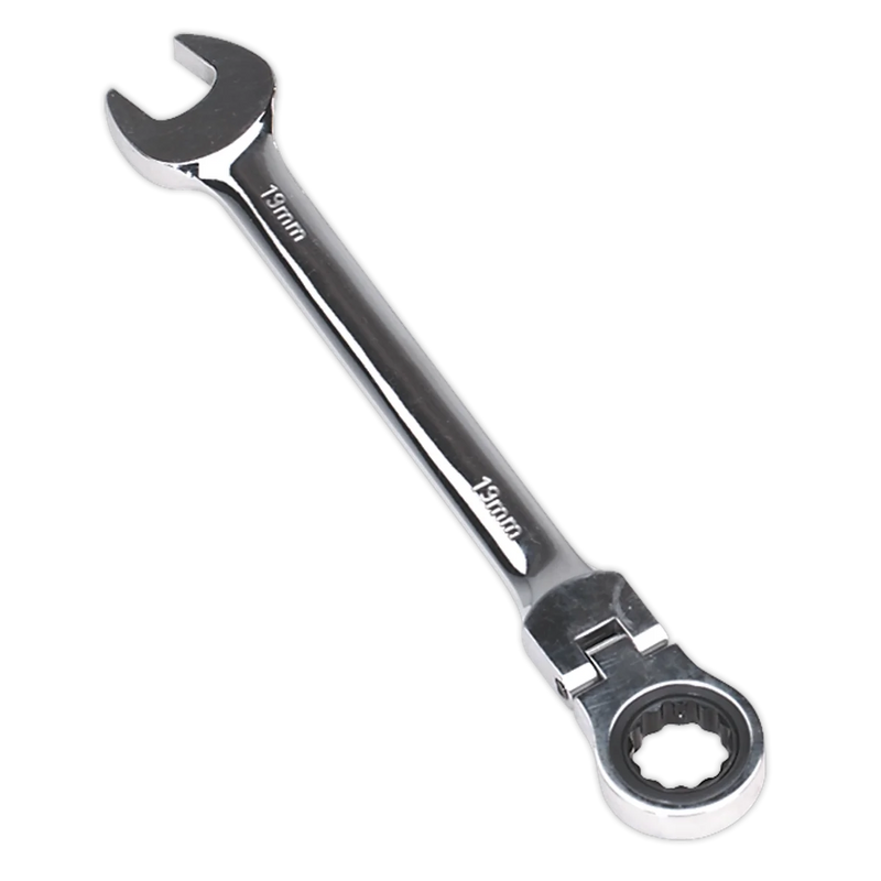 Sealey Premier Flexi-Head Ratchet Combination Spanner 8mm