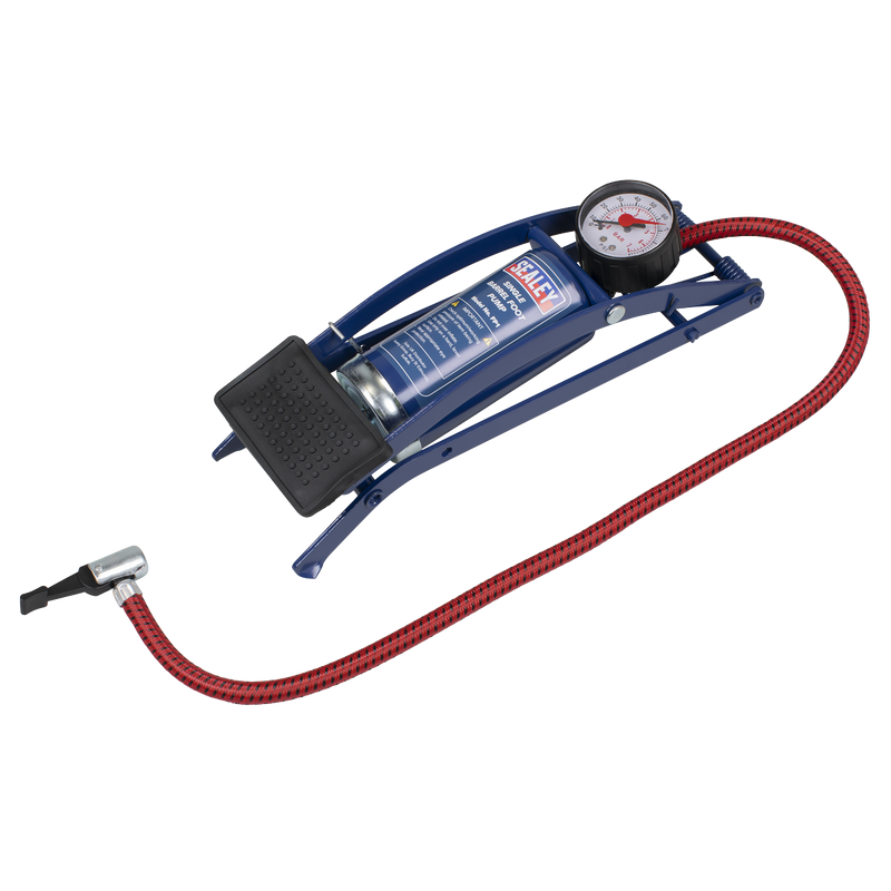 Sealey Foot Pump FP1 0-100psi Steel Barrel