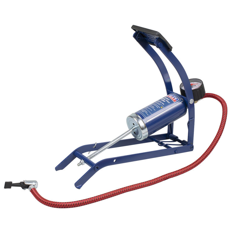 Sealey Foot Pump FP1 0-100psi Steel Barrel
