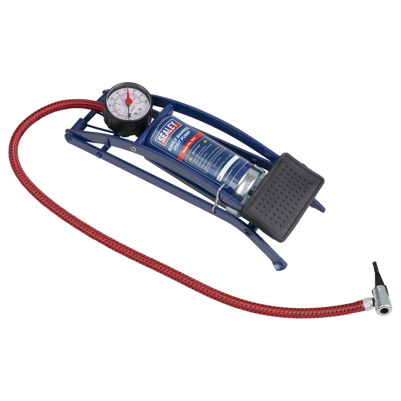 Sealey Foot Pump FP1 0-100psi Steel Barrel