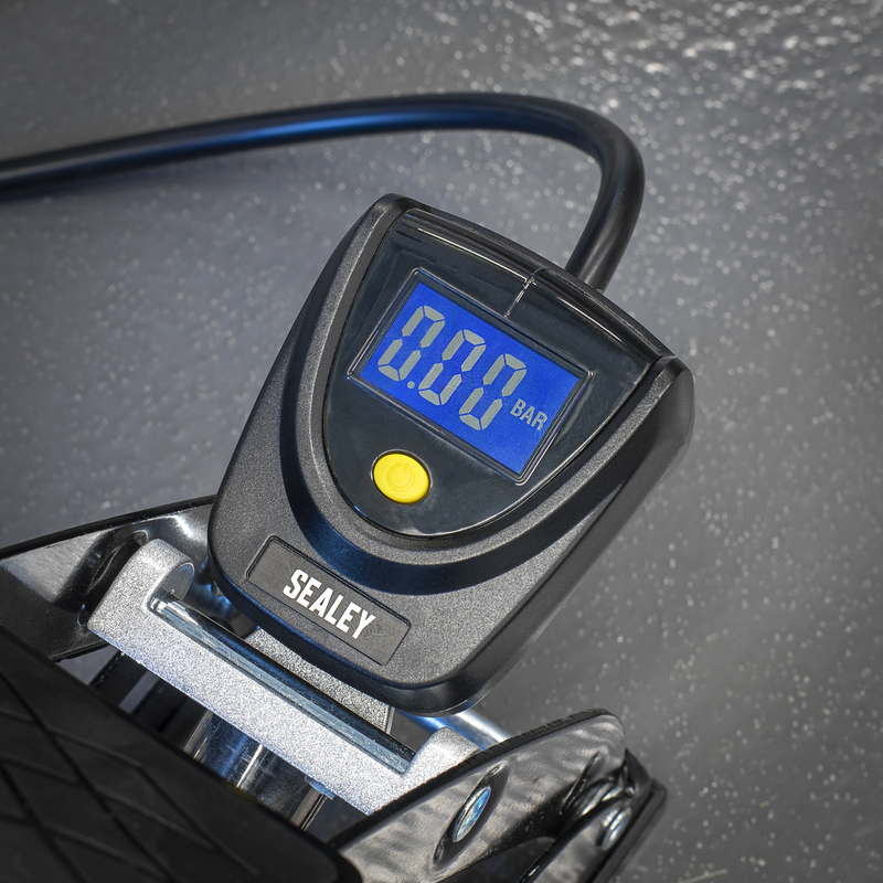 Sealey Single Barrel Digital Foot Pump FP8D 140psi