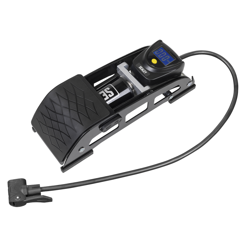 Sealey Single Barrel Digital Foot Pump FP8D 140psi