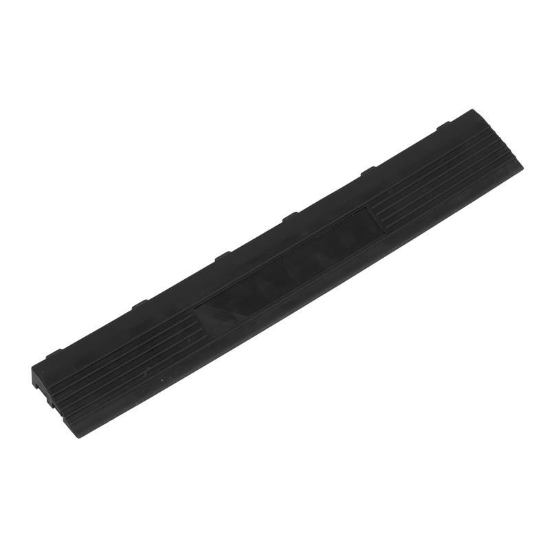 Sealey Polypropylene Floor Tile Edge 400 x 60mm Black - Pack of 6