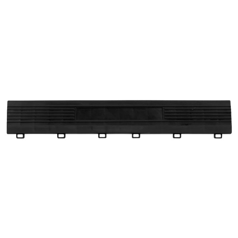 Sealey Polypropylene Floor Tile Edge 400 x 60mm Black - Pack of 6