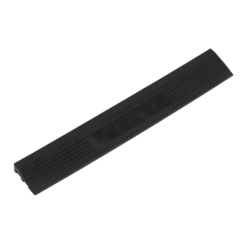 Sealey Polypropylene Floor Tile Edge 400x60mm Black - Pack of 6