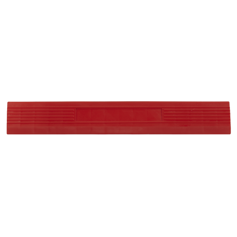 Sealey Polypropylene Floor Tile Edge 400x60mm Red Male Pack of 6