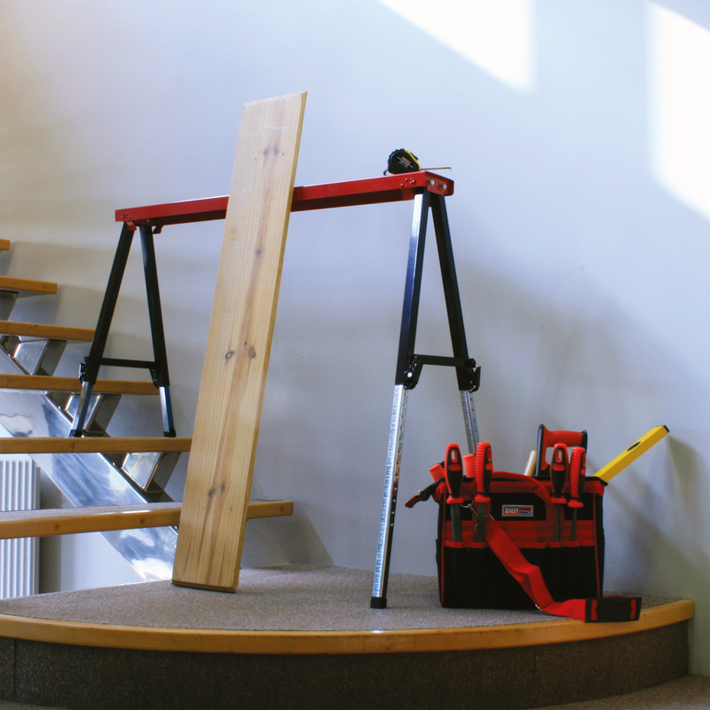 Sealey Fold Down Trestle FTAL1 150kg Capacity Adjustable Legs