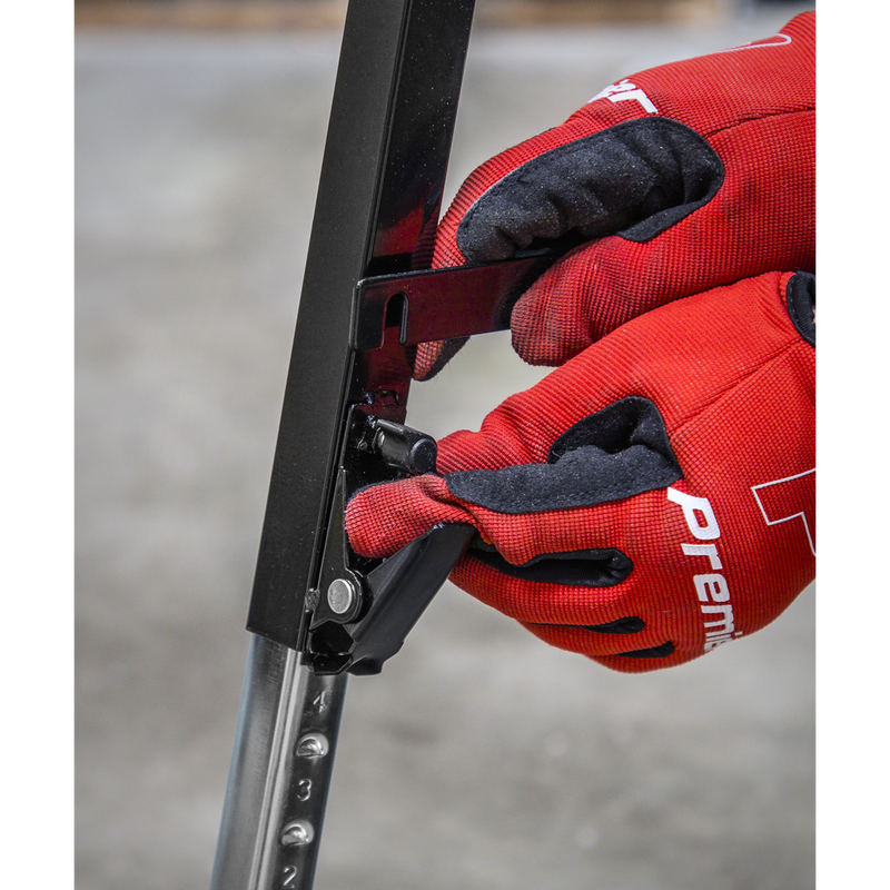 Sealey Fold Down Trestle FTAL1 150kg Capacity Adjustable Legs