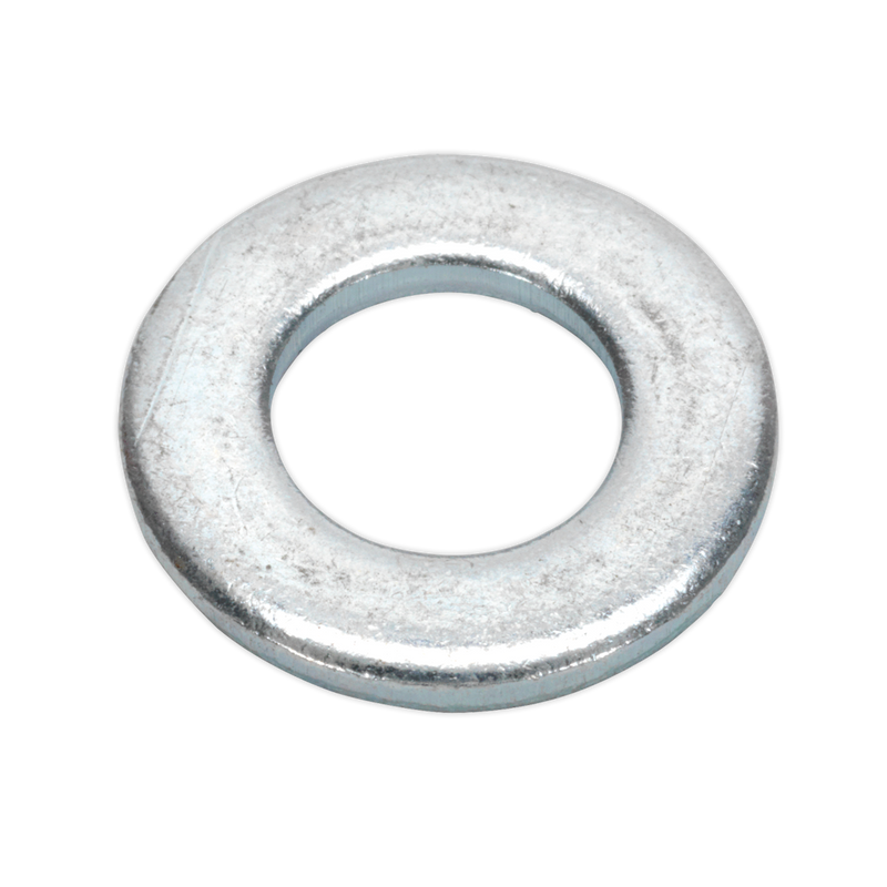 Sealey Zinc Plated Flat Washer M4 x 9mm Pack of 100