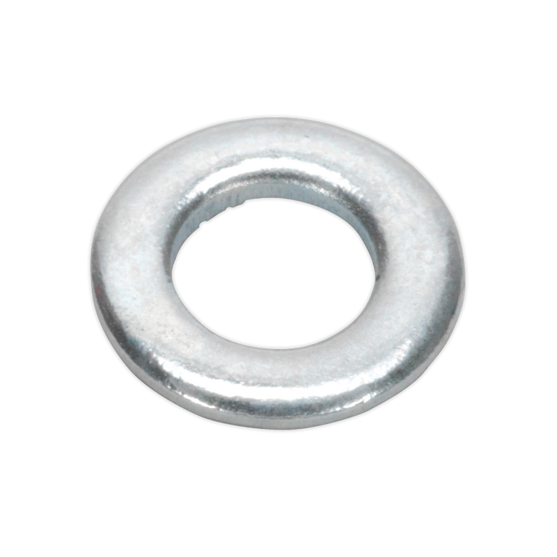 Sealey Zinc Plated Flat Washer M4 x 9mm Pack of 100