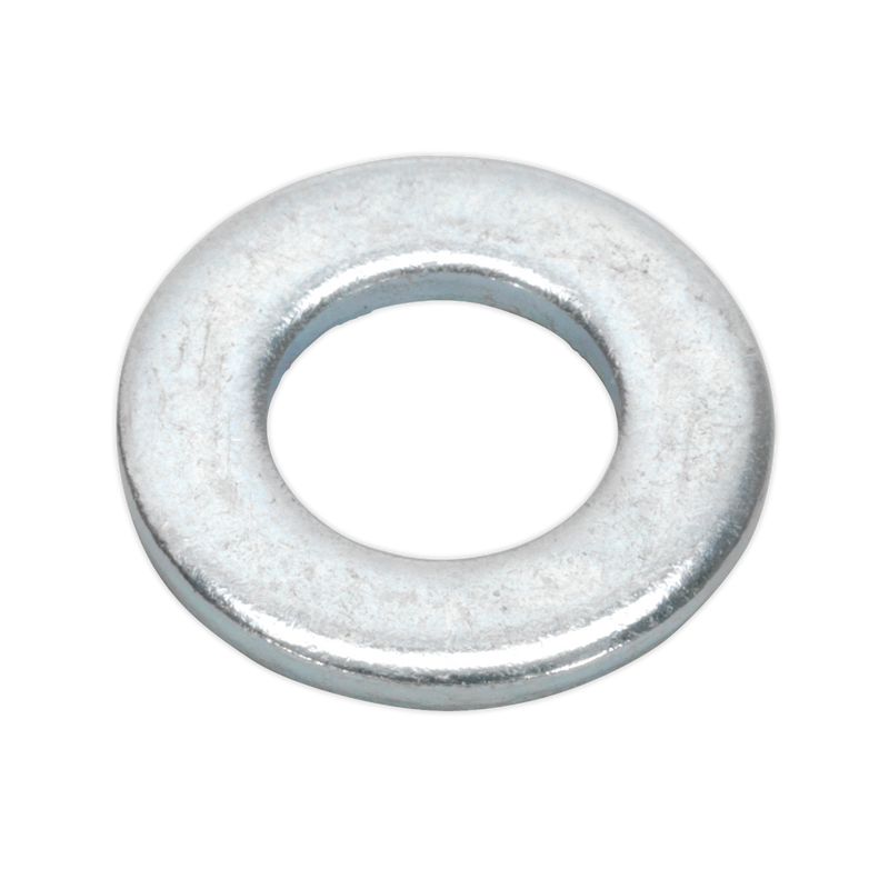 Sealey Zinc Plated Flat Washer M4 x 9mm Pack of 100