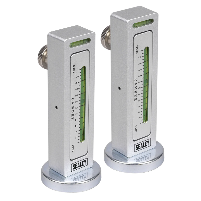 Sealey Magnetic Camber/Castor Gauge 2 Piece - Accurate Vehicle Alignment