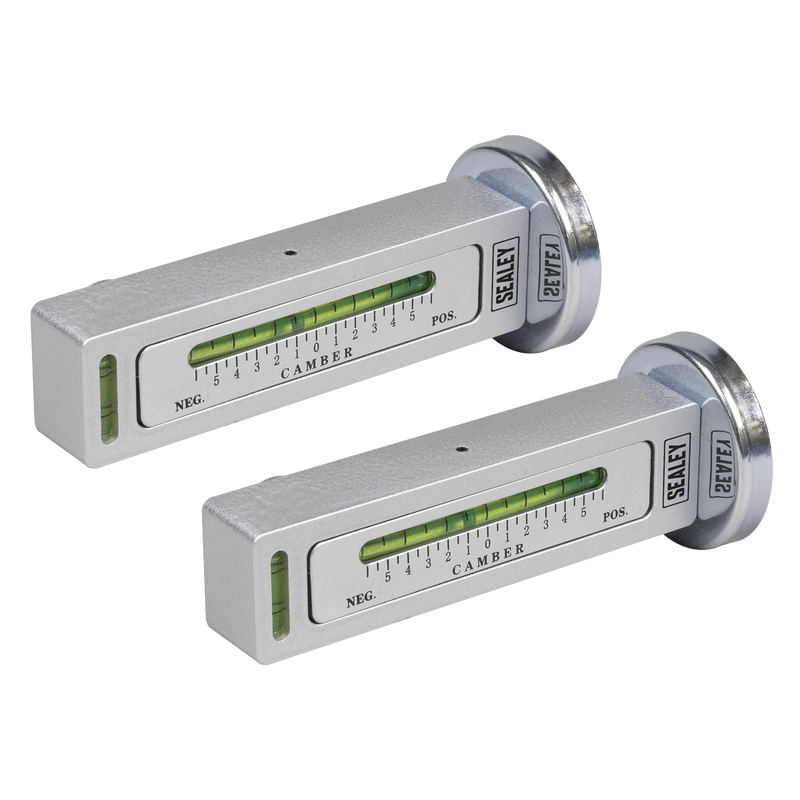Sealey Magnetic Camber/Castor Gauge 2 Piece - Accurate Vehicle Alignment