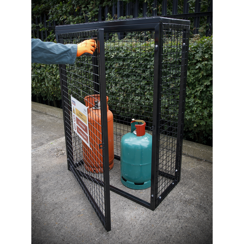 Sealey Gas Cylinder Safety Cage - 2 x 47kg Capacity