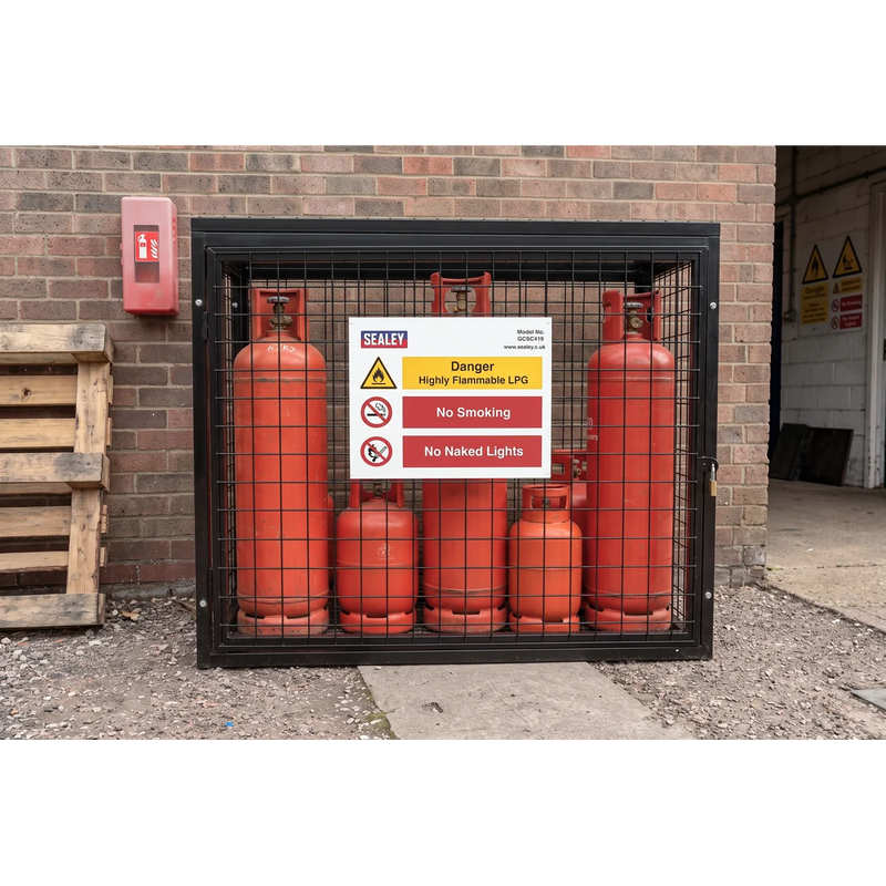 Sealey Gas Cylinder Safety Cage - 4 x 19kg Capacity