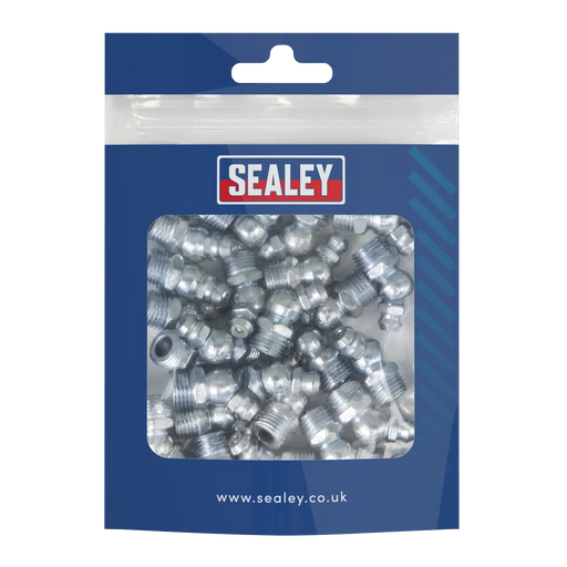 Sealey Grease Nipple 45° Angled M10 x 1mm - Pack of 25