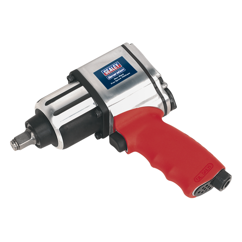 Generation Twin Hammer Air Impact Wrench 1/2" Drive 460lb.ft Torque