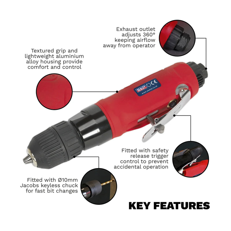 Generation Straight Air Drill GSA232 10mm Keyless Chuck