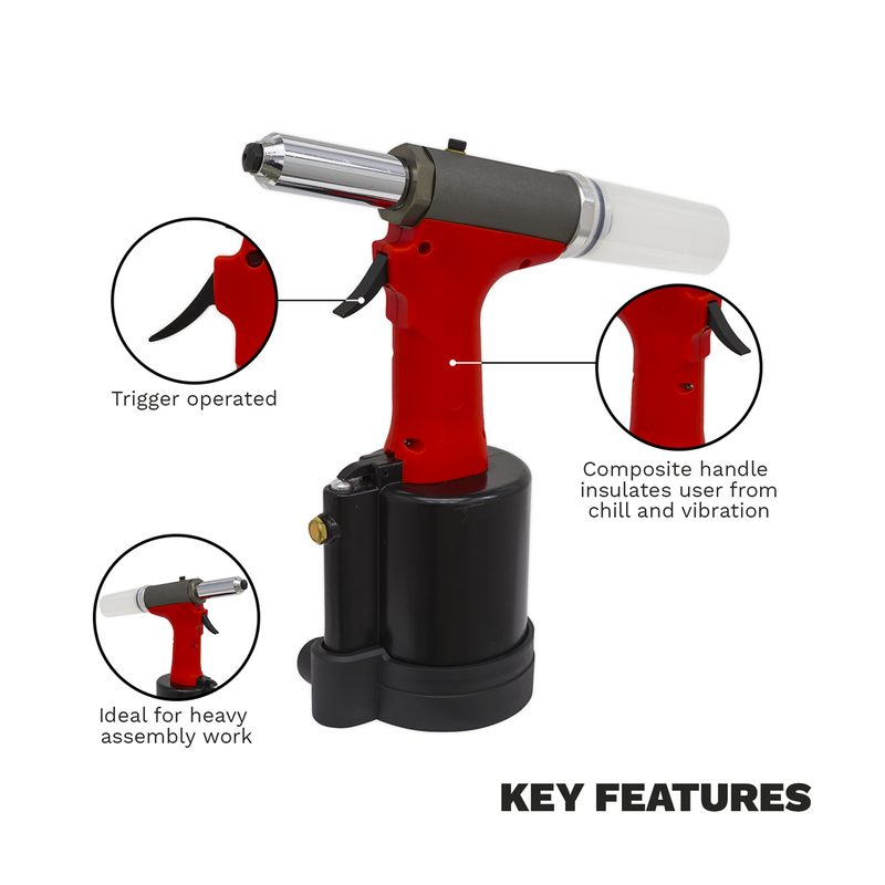 Generation Heavy-Duty Air Hydraulic Riveter GSA314 1.6kg