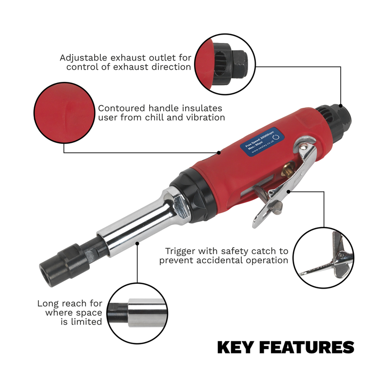 Generation Long Reach Air Die Grinder GSA672 240mm