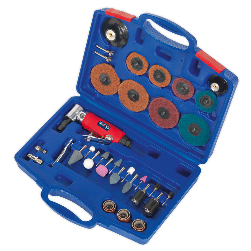 Generation Air Angle Die Grinder Kit 42 Piece, 20000rpm, 4cfm