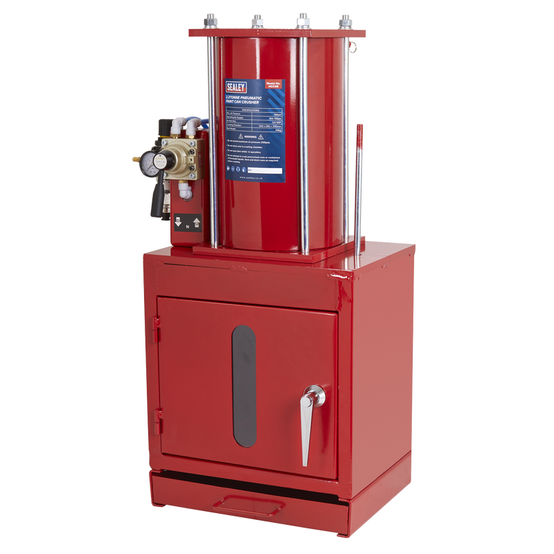 Sealey Pneumatic Paint Can Crusher HCC08 2.2 Tonne