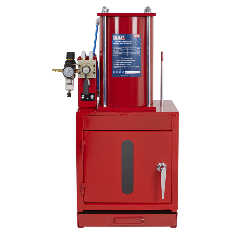 Sealey Pneumatic Paint Can Crusher HCC08 2.2 Tonne