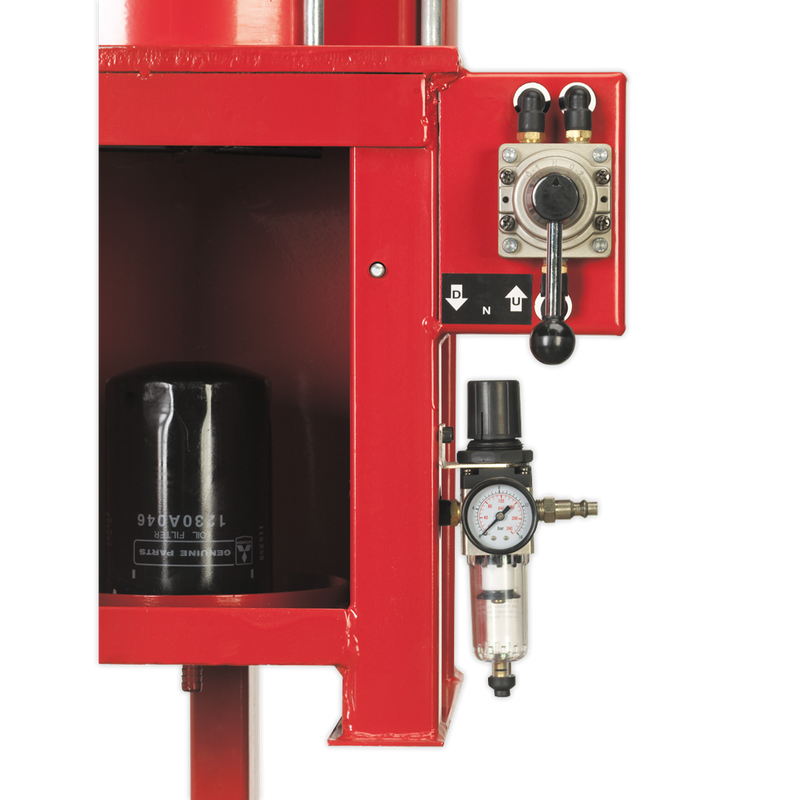 Sealey Pneumatic Oil Filter Crusher HFC08 10 Tonne Capacity
