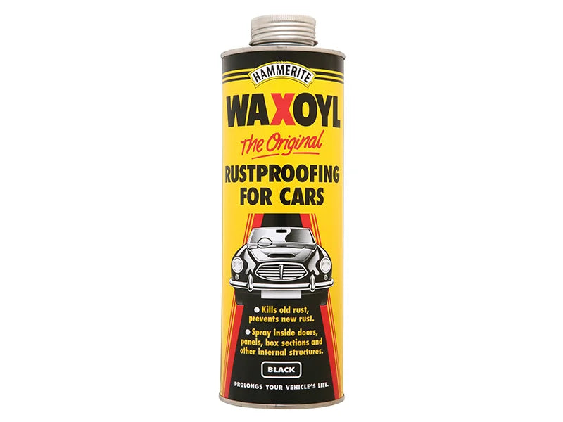 Hammerite Waxoyl Black Schutz 1 Litre Rust Prevention