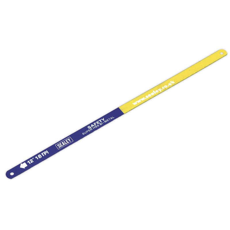 Sealey HSS Bi-Metal Hacksaw Blade 300mm 18tpi Pack of 10