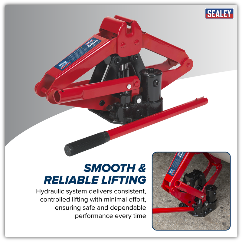 Sealey Hydraulic Scissor Jack 700kg Capacity Model HSJ07