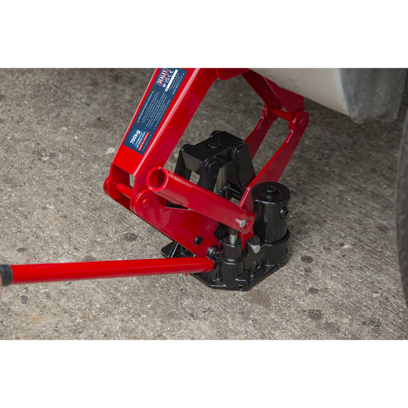 Sealey Hydraulic Scissor Jack 700kg Capacity Model HSJ07