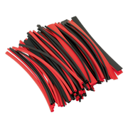 Sealey Heat Shrink Tubing 200mm 100 Piece - Black & Red