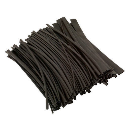 Sealey Heat Shrink Tubing 200mm 100 Piece - Black