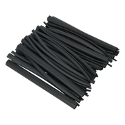 Sealey Adhesive Lined Heat Shrink Tubing 200mm 72 Piece - Black