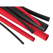 Sealey Adhesive Lined Heat Shrink Tubing 200mm 72 Piece - Black & Red