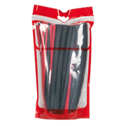 Sealey Adhesive Lined Heat Shrink Tubing 200mm 72 Piece - Black & Red