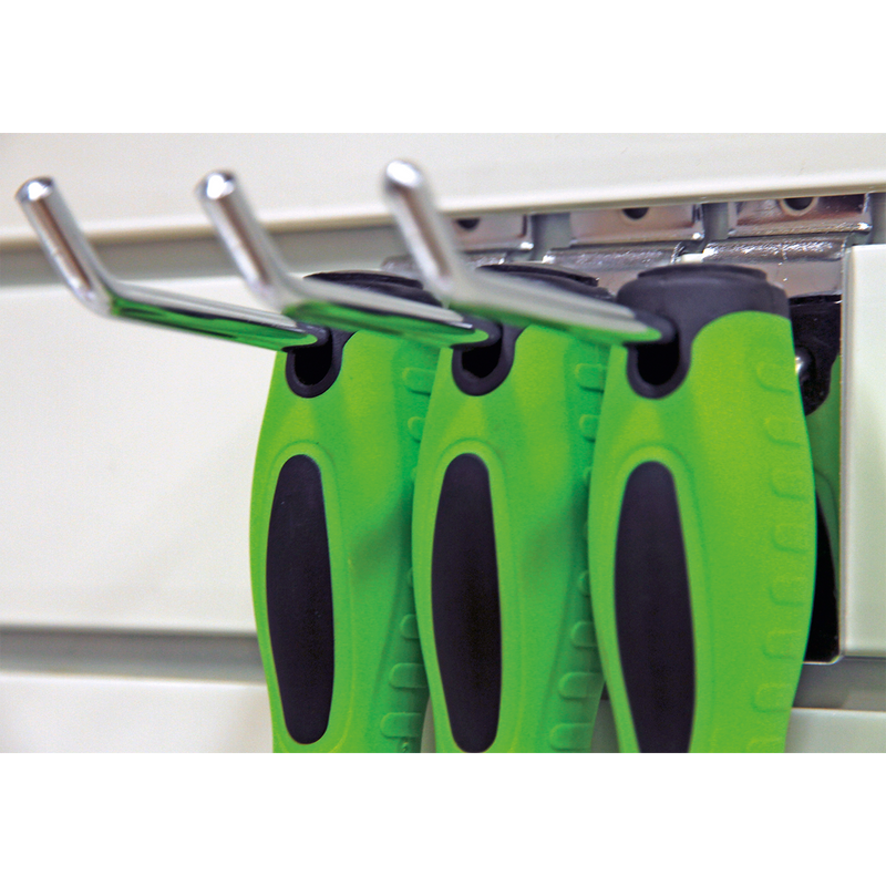 Sealey Premier Screwdriver Set 8 Piece - Hi-Vis Green, Model HV001