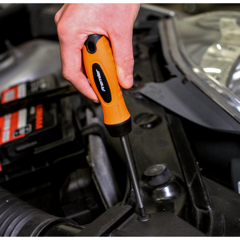 Sealey Premier Screwdriver Set 8 Piece - Hi-Vis Orange, Model HV003