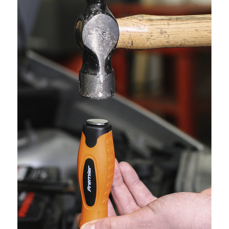 Sealey Premier Hammer-Thru Screwdriver Set 8 Piece - Hi-Vis Orange