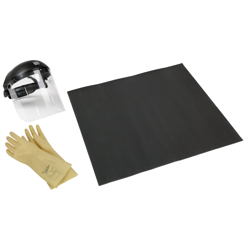 Sealey EV/Hybrid Safety Kit HVCOM3 - 1000V Face Shield & Gloves