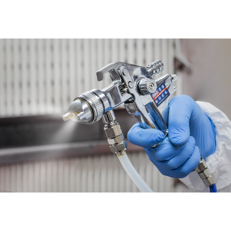 Sealey Spray Gun HVLP-79/P1 1.7mm Set-Up for Pressure Pot