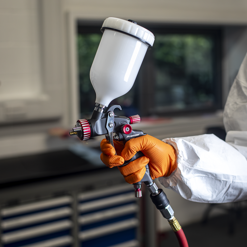Sealey Premier HVLP Gravity Feed Spray Gun 1.3mm 600ml Capacity
