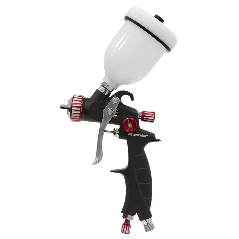 Sealey Premier HVLP Gravity Feed Spray Gun 1mm Set-Up 100ml