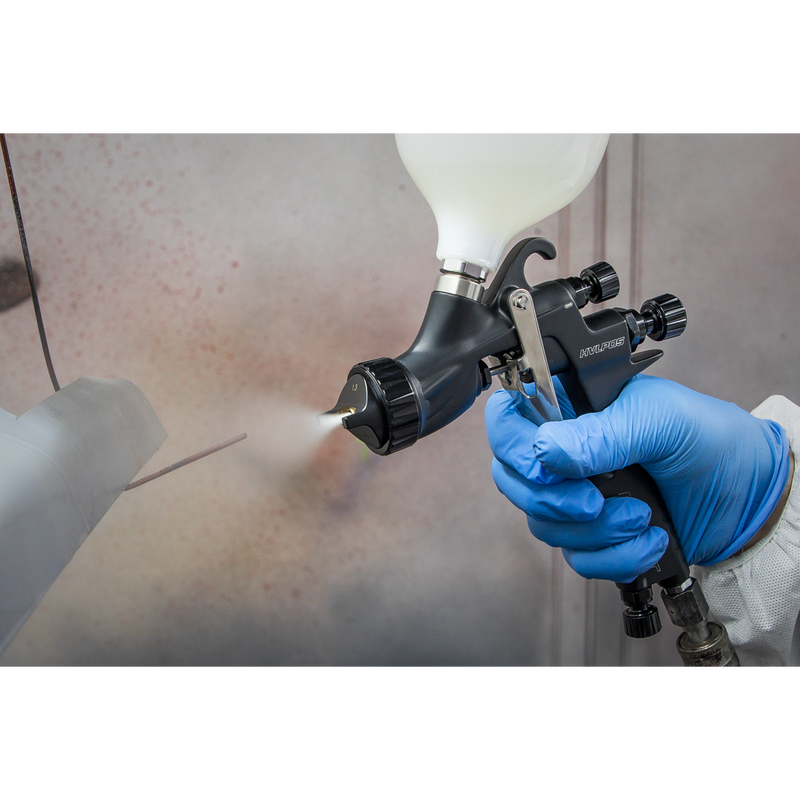 Sealey Premier HVLP Gravity Feed Spray Gun 1.3mm 600ml Capacity