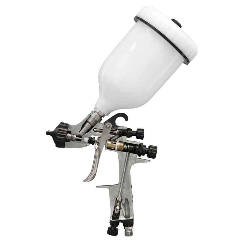Sealey Premier HVLP Gravity Feed Spray Gun 1.3mm 600ml Capacity