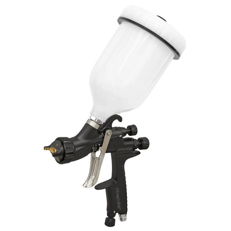 Sealey Premier HVLP Gravity Feed Spray Gun 1.3mm 600ml Capacity